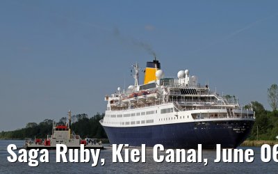 Saga Ruby, Kiel Canal, June 06, 2013