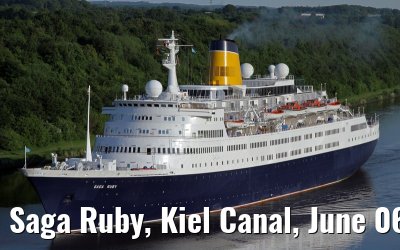 Saga Ruby, Kiel Canal, June 06, 2013
