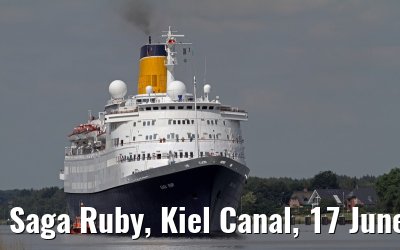Saga Ruby, Kiel Canal, 17 June 2013