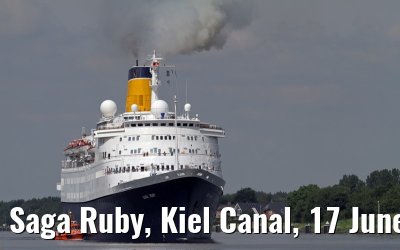 Saga Ruby, Kiel Canal, 17 June 2013