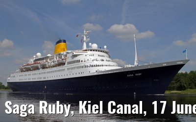 Saga Ruby, Kiel Canal, 17 June 2013