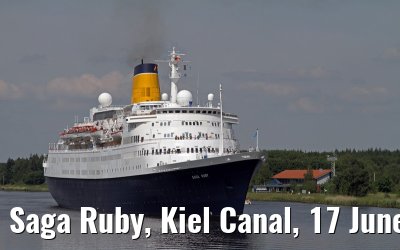 Saga Ruby, Kiel Canal, 17 June 2013