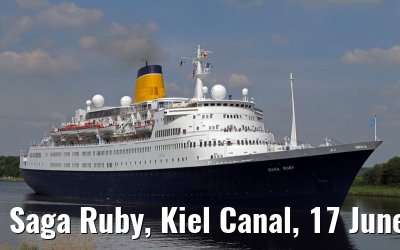 Saga Ruby, Kiel Canal, 17 June 2013