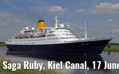 Saga Ruby, Kiel Canal, 17 June 2013