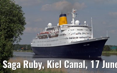 Saga Ruby, Kiel Canal, 17 June 2013