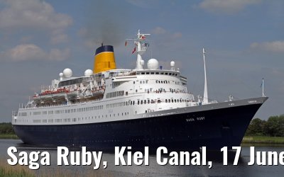 Saga Ruby, Kiel Canal, 17 June 2013