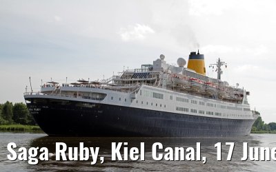 Saga Ruby, Kiel Canal, 17 June 2013