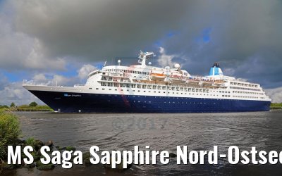 MS Saga Sapphire Nord-Ostsee-Kanal 12.09.2017