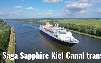 Saga Sapphire Kiel Canal transit 02.07.2019