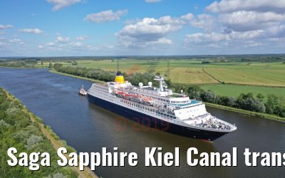 Saga Sapphire Kiel Canal transit 02.07.2019