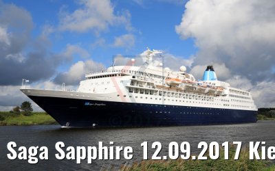 Saga Sapphire 12.09.2017 Kiel Canal