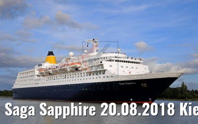 Saga Sapphire 20.08.2018 Kiel Canal Transit
