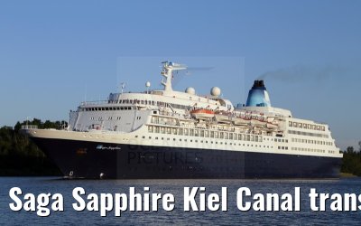 Saga Sapphire Kiel Canal transit 10. July 2014