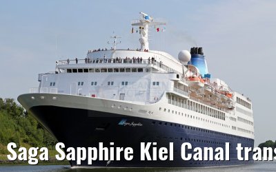 Saga Sapphire Kiel Canal transfer 10. August 2015