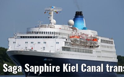 Saga Sapphire Kiel Canal transfer 10. August 2015