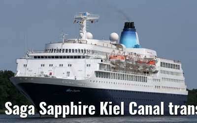 Saga Sapphire Kiel Canal transfer 10. August 2015