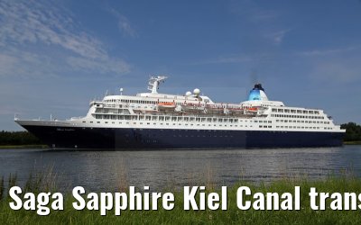 Saga Sapphire Kiel Canal transfer 10. August 2015