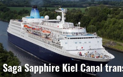 Saga Sapphire Kiel Canal transit 14. August 2015