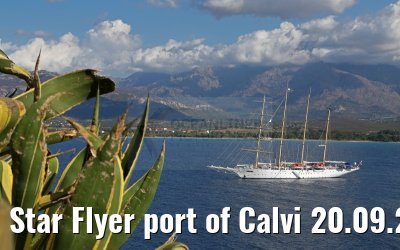 Star Flyer port of Calvi 20.09.2015
