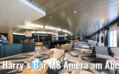 Harry´s Bar MS Amera am Abend
