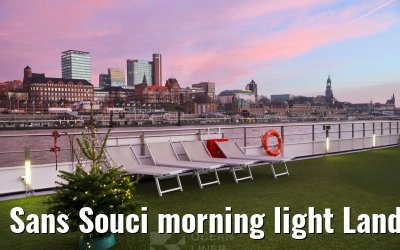 Sans Souci morning light Landungsbrücken Hamburg