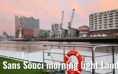Sans Souci morning light Landungsbrücken Hamburg