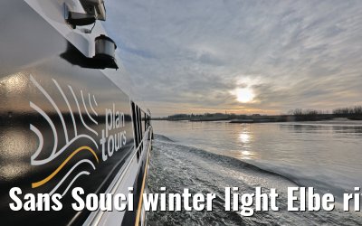 Sans Souci winter light Elbe river