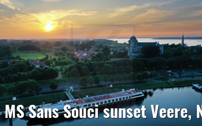 MS Sans Souci sunset Veere, Netherlands 02.07.2021