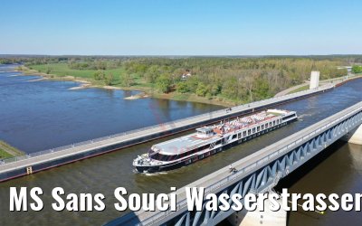 MS Sans Souci Wasserstrassenkreuz Magdeburg 22.04.2019