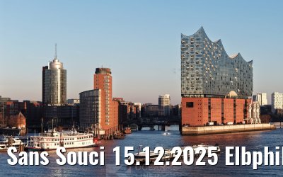 Sans Souci 15.12.2025 Elbphilharmonie und Skyline Hamburg