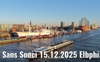 Sans Souci 15.12.2025 Elbphilharmonie und Skyline Hamburg