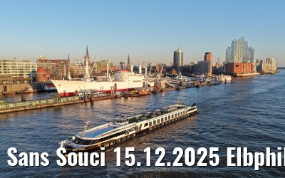 Sans Souci 15.12.2025 Elbphilharmonie und Skyline Hamburg