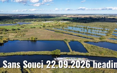 Sans Souci 22.09.2026 heading to Loitz, Peene river
