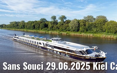 Sans Souci 29.06.2025 Kiel Canal transit
