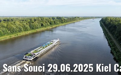 Sans Souci 29.06.2025 Kiel Canal transit