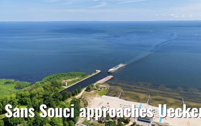 Sans Souci approaches Ueckermünde 02.06.2026