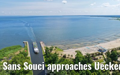 Sans Souci approaches Ueckermünde 02.06.2026