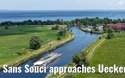 Sans Souci approaches Ueckermünde 02.06.2026