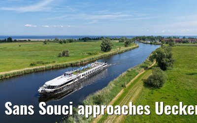 Sans Souci approaches Ueckermünde 02.06.2026