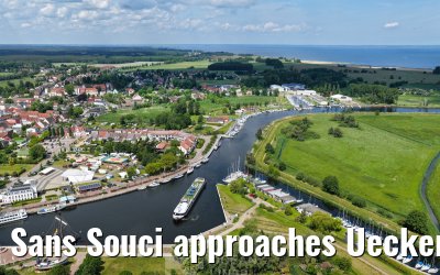 Sans Souci approaches Ueckermünde 02.06.2026