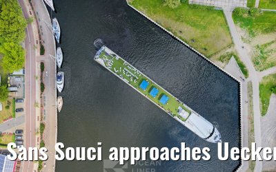 Sans Souci approaches Ueckermünde 02.06.2026