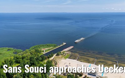 Sans Souci approaches Ueckermünde 02.06.2026