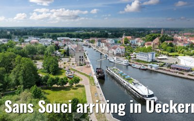 Sans Souci arriving in Ueckermünde 02.06.2026