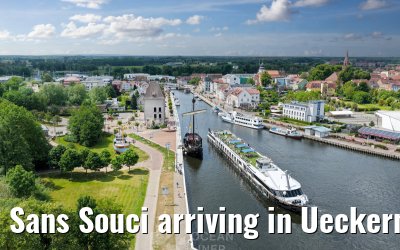 Sans Souci arriving in Ueckermünde 02.06.2026