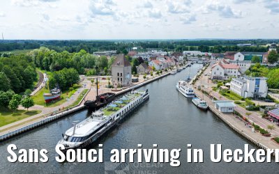 Sans Souci arriving in Ueckermünde 02.06.2026