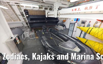 Zodiacs, Kajaks and Marina Scenic Eclipse