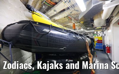 Zodiacs, Kajaks and Marina Scenic Eclipse