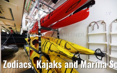 Zodiacs, Kajaks and Marina Scenic Eclipse