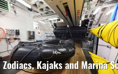 Zodiacs, Kajaks and Marina Scenic Eclipse