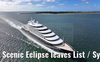 Scenic Eclipse leaves List / Sylt Island 13. Sept. 2023